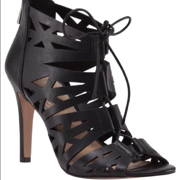 Jessica Simpson Shoes - Jessica Simpson Emelia laser cut peep toe heels